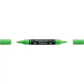 Akril marker kétvégű MULTIMARK 257 Faber-Castell neon zöld