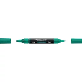 Akril marker kétvégű MULTIMARK 358 Faber-Castell smaragdzöld 