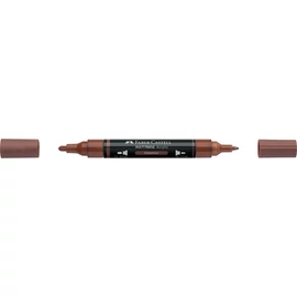 Akril marker kétvégű MULTIMARK 378 Faber-Castell gesztenyebarna 