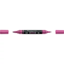 Akril marker kétvégű MULTIMARK 290 Faber-Castell metál rózsaszín