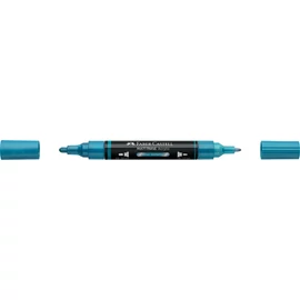 Akril marker kétvégű MULTIMARK 292 Faber-Castell metál kék