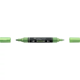 Akril marker kétvégű MULTIMARK 298 Faber-Castell metál zsályazöld