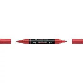Akril marker kétvégű MULTIMARK 296 Faber-Castell metál piros