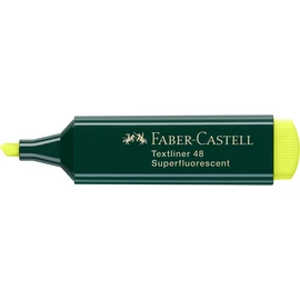 Szövegkiemelő 1-5mm vágott hegyű Faber-Castell 48 fluoreszkáló sárga 