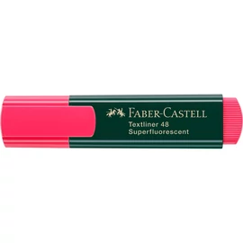 Szövegkiemelő 1-5mm vágott hegyű Faber-Castell 48 fluoreszkáló piros 