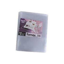 Genotherm `L` A4, 100 micron víztiszta, felül-oldalt nyitható, 50 db/csomag, Fornax