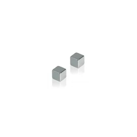 Mágnes, 1x1x1cm, erős, üvegtáblához, HMN1010 Franken ezüst 4 db/csomag