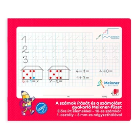 Füzet iskolai, 32lap, szám gyakorló előírt 1.osztályos fekvő Süni Meixner