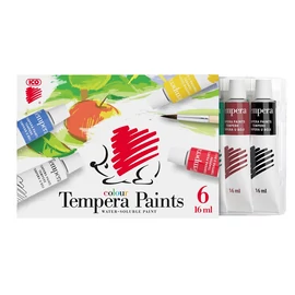 Tempera tubusos 6x16ml, Süni Ico 6 klf. szín