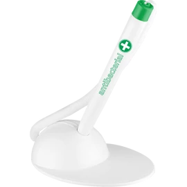 Ügyféltoll antibakteriális T-PEN Ico fehér/zöld test, írásszín kék