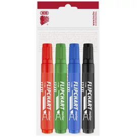 Flipchart marker készlet vízbázisú 1-4mm, vágott Artip 12XXL, 4 klf.szín