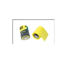 Jegyzettömb öntapadó, henger utántöltő, 60mmx80 m, Info Notes, brilliant sárga