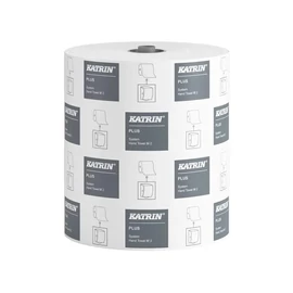 Kéztörlő 2 rétegű tekercses átmérő: 19 cm perforáció 6 tekercs/karton System Katrin_97449 fehér