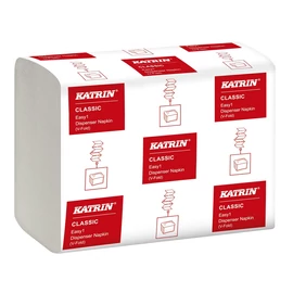 Szalvéta V-hajtott 2 rétegű fehér,lapméret: 17x17,2cm, Katrin Classic Easy1