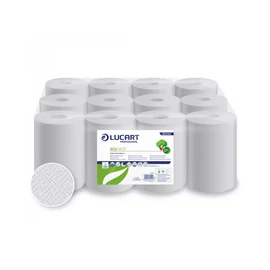 Kéztörlő 2 rétegű tekercses átmérő: 14 cm 55 m/tekercs 12 tekercs/karton 14 CF EcoLucart_861080 fehér