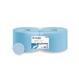 Ipari törlő 2 rétegű tekercses átmérő: 28 cm 1000 lap/tekercs 2 tekercs/karton Strong Blue 2.1000 Lucart_851326J kék