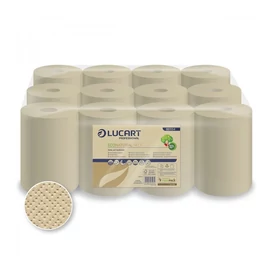 Kéztörlő 2 rétegű tekercses átmérő: 19 cm 150 m 6 tekercs/karton Eco 150 ID Lucart_861061E fehér