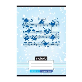 Füzet, A5, hangjegy, 36-16, Mix minták, 16 db/csomag Nebulo