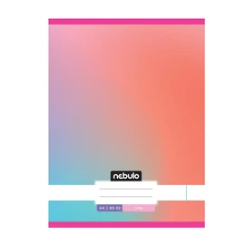 Füzet, A4, sima, 80-32, Monochrome és Gradient minták I., 12 db/csomag Nebulo