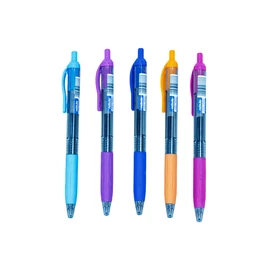 Zseléstoll, 0,5mm vegyes test szín, 30db/doboz Nebulo írásszín kék