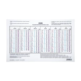 TB számfejtési naptár A.3516-38/2026
