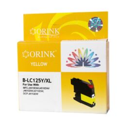 Brother LC125XL tintapatron yellow ORINK