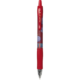 Zseléstoll 0,7mm, nyomógombos Pilot G-2 One Piece, írásszín piros