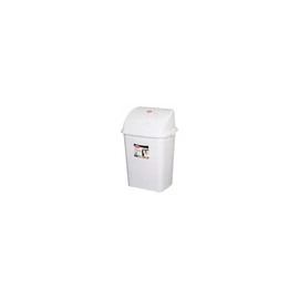 Szemeteskuka billenő fedéllel műanyag 4 literes fehér UP113