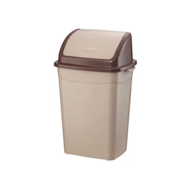 Szemeteskuka billenő fedéllel műanyag 4 literes barna UP114