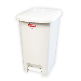 Szemetes kuka pedálos műanyag 25 literes SLIM fehér UP401-001