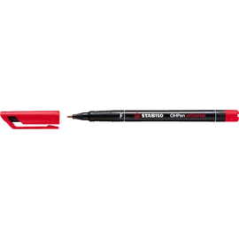Alkoholos marker 0,7mm, STABILO OHPen F piros