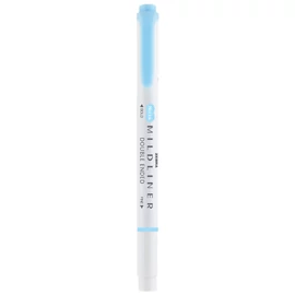 Szövegkiemelő 1,0/3,5 mm, kétvégű, Zebra Mildliner Fluorescent, kék