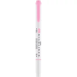 Szövegkiemelő 1,0/3,5 mm, kétvégű, Zebra Mildliner Fluorescent, rózsaszín