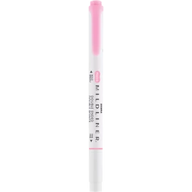Szövegkiemelő 1,0/3,5 mm, kétvégű, Zebra Mildliner Fluorescent, rózsaszín