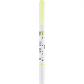 Szövegkiemelő 1,0/3,5 mm, kétvégű, Zebra Mildliner Fluorescent, sárga