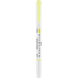 Szövegkiemelő 1,0/3,5 mm, kétvégű, Zebra Mildliner Fluorescent, sárga
