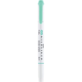 Szövegkiemelő 1,0/3,5 mm, kétvégű, Zebra Mildliner Fluorescent, türkiz