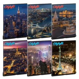 Ars Una City Light 24 (5420) A4 extra kapcsos kockás füzet