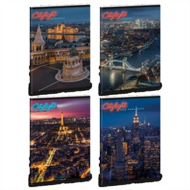 Ars Una City Light 24 (5420) A5 extra kapcsos kockás füzet