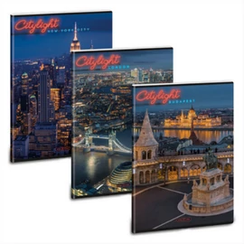 Ars Una City light 24 (5488) A4 extra kapcsos vonalas füzet