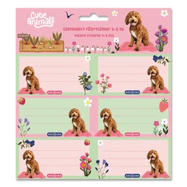 Ars Una Cute Animals Doggie 25 (5458) 3x6 db füzetcímke