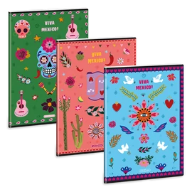 Ars Una Viva Mexico 25 (5490) A4 extra kapcsos kockás füzet
