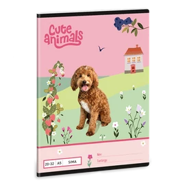 Ars Una Cute Animals Doggie 25 (5458) A5 20-32 sima füzet