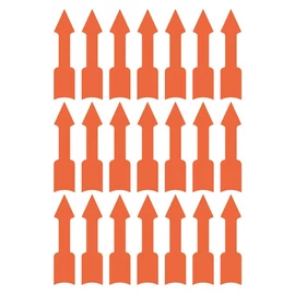 Avery 3008  39x9mm figyelemfelhívó nyíl 63db-os piros jelölőcímke