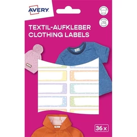 Avery ETVET36M iskolai 45x13 mm 36 db öntapadós pasztell vízálló fólia