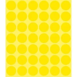 Avery 3377 18mm 1056db-os sárga jelölőpont