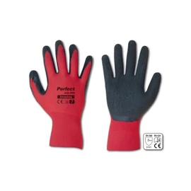 Bradas latex 8 FLASH GRIP piros védőkesztyű