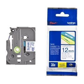 Brother TZe-233 0.47" 12mmx8m fehér/kék laminált szalag