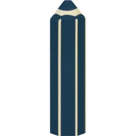 Brunnen ceruza alakú farmerkék radír