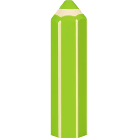 Brunnen ceruza alakú kiwizöld radír